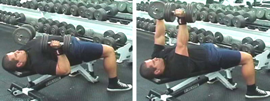 Flat Bench Dumbbell Bench Press