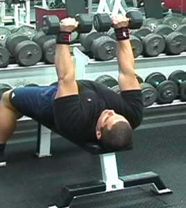 Elbows Out Dumbbell Extension