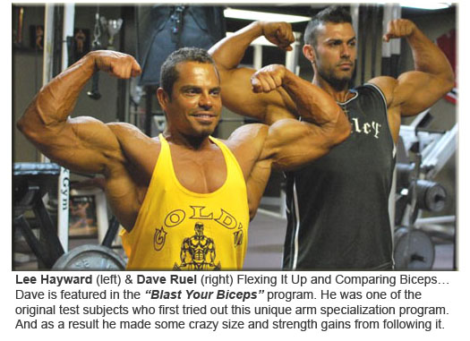 Lee Hayward & Dave Ruel Bicep Pose