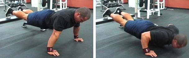 Incline Feet Elevated Push Ups