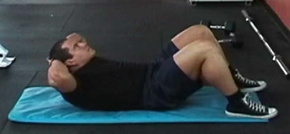 crunches on the mat