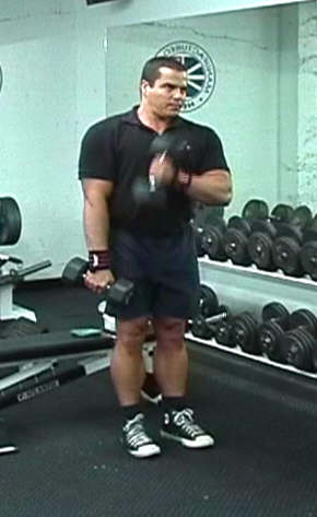 Dumbbell Pinwheel Curls