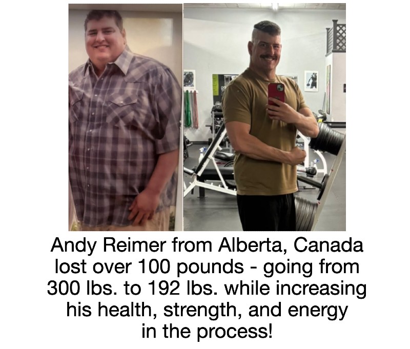 Andy Lost Over 100 Pounds